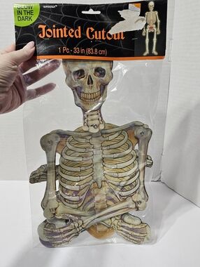 Amscan Glow In The Dark Cutout Skeleton 33 Inches